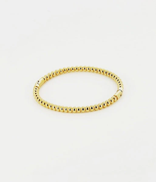 Bracelet Jonc Dots (Acier doré)