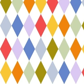 Harmonious Harlequins - multi color Fabric | Spoonflower