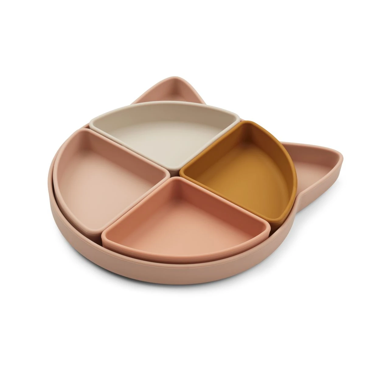 Assiette à compartiment Arne - Cat rose multi mix