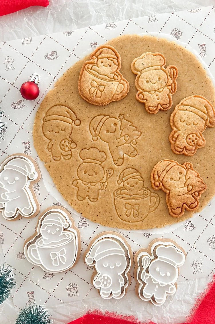 Set 4 Emporte Pièces - Les P’Tits Bonhommes de Noël