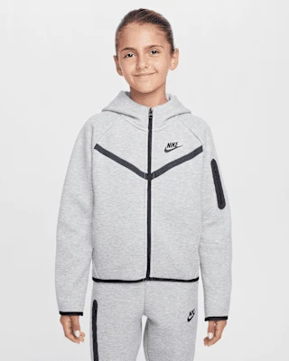 Sweat à capuche et zip Nike Sportswear Tech Fleece pour fille