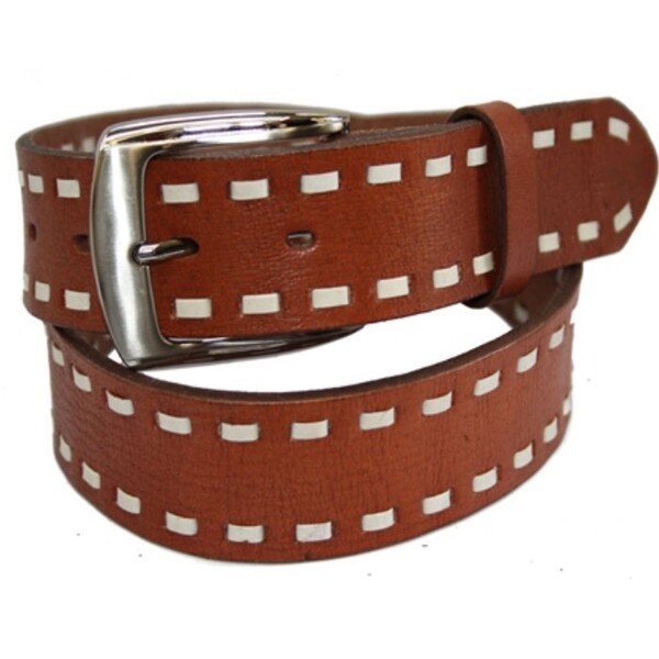 Brown Stitched Belt