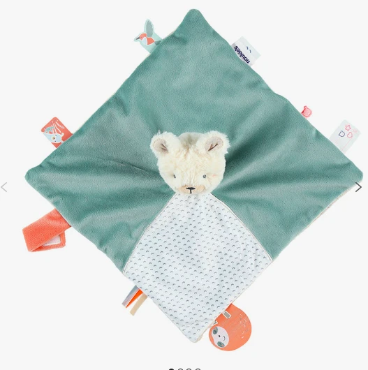 Doudou attache-tétine - moris & sacha