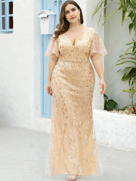 Robe de bal à sequins