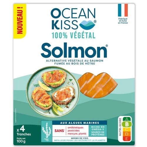 Ocean Kiss Solmon 100% Végétal Alternative Saumon Fumé 100g