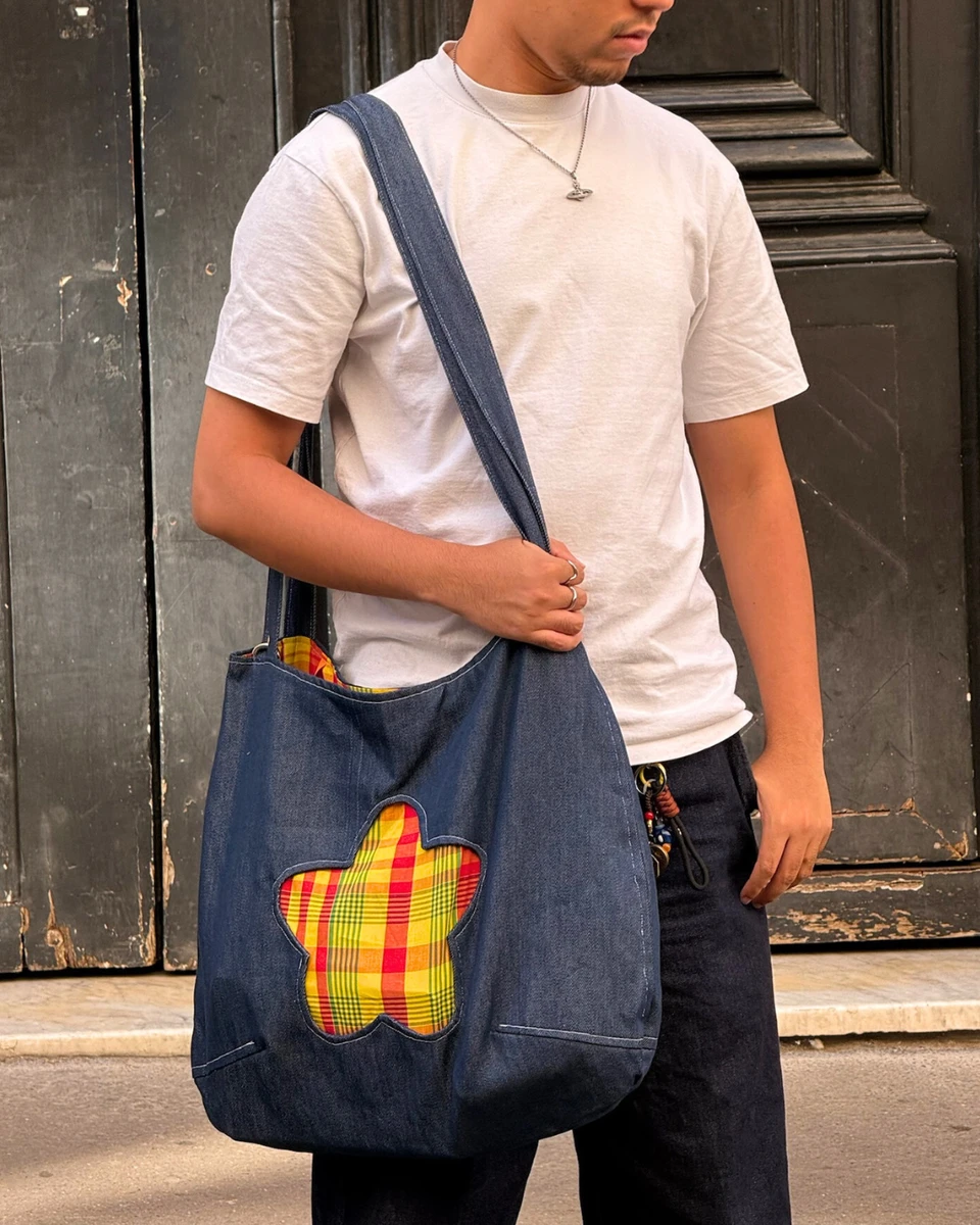 Capsule 01 - Madras + Denim bag