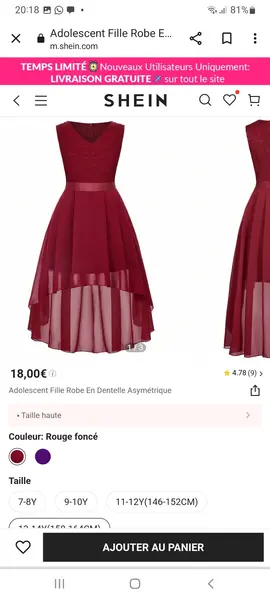 Robe soirée 