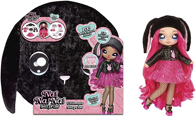 Na Na Na Géante Surprise Ultime- Nouveauté Poupée Mannequin inclus avec cheveux brossable, Créateur de Vêtements & Accessories - Rainbow Kitty : Amazon.fr: Jeux et Jouets