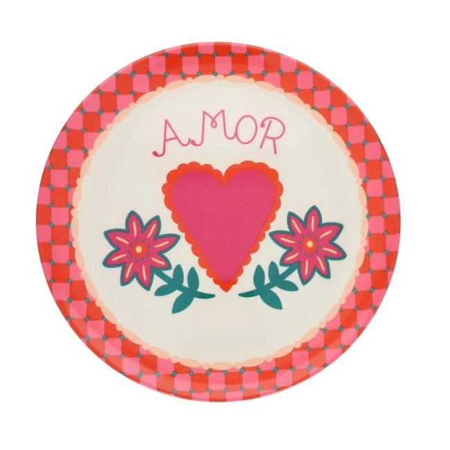 Assiette en mélamine Amor - Paraty