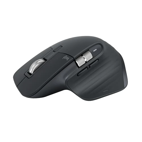 Logitech MX Master 3S - Souris sans fil performante avec défilement ultra-rapide, ergonomique, 8K PPP, compatible avec les surfaces en verre, clics discrets, Bluetooth, Windows, Linux, Chrome-Graphite