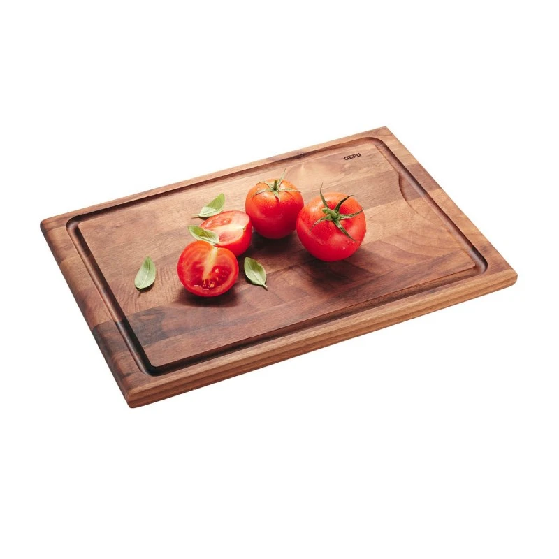 Planche à découper ENNO - Moyenne avec rainure à jus - Bois de Noyer