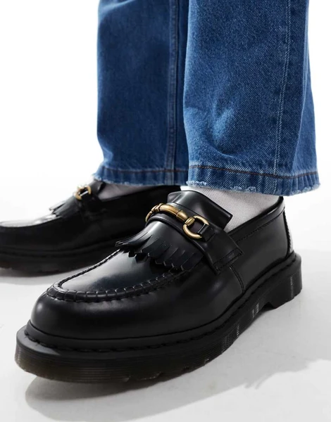 Dr. Martens - Adrian - Mocassins en cuir à mors - Noir