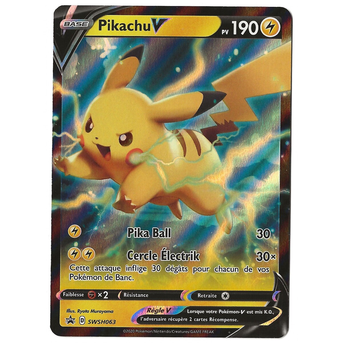 Pikachu V - Ultra Rare - SWSH063 à Fantasy Sphere,Magasin de carte à collectionner et Jeux de société à Toulouse