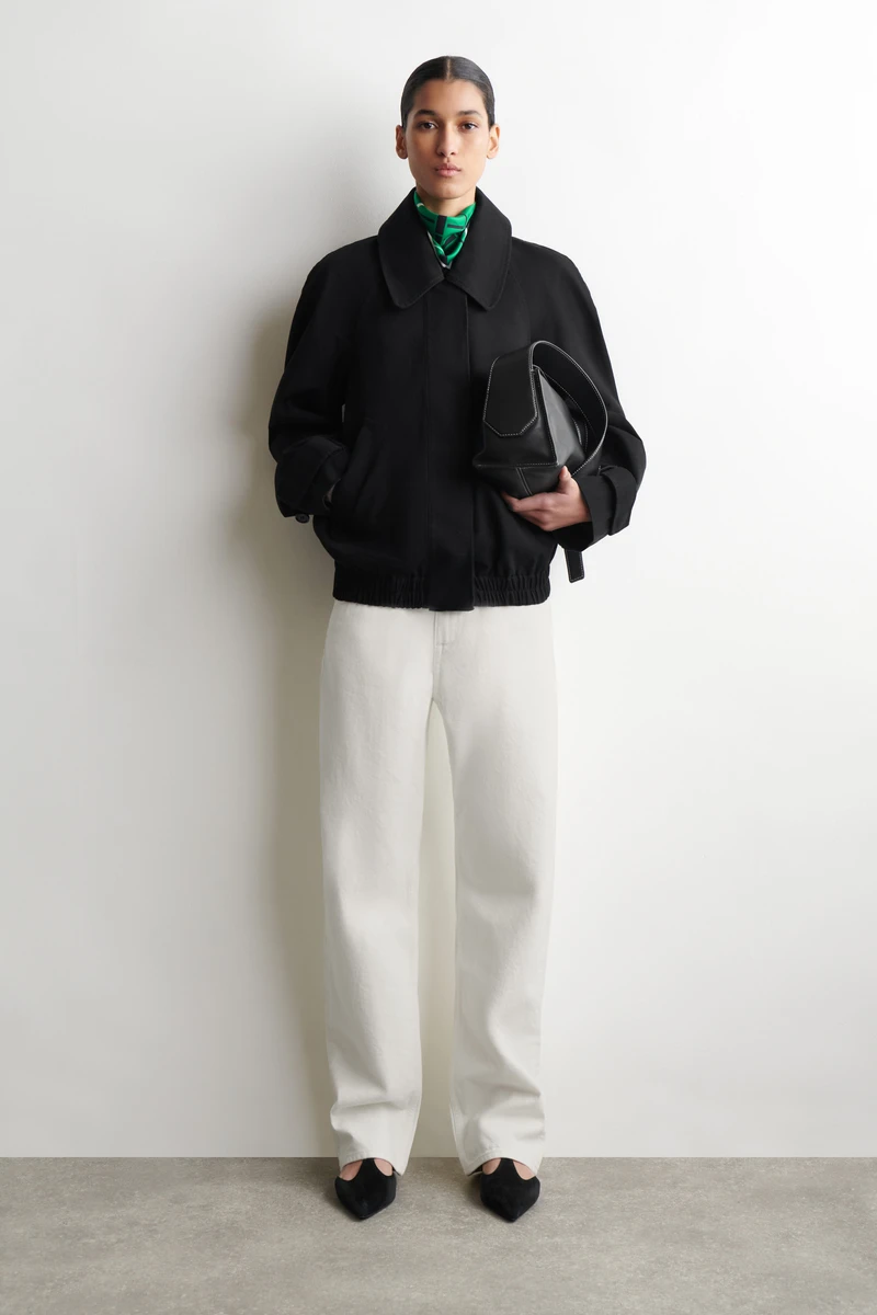 BLOUSON À SILHOUETTE ARRONDIE EN COTON