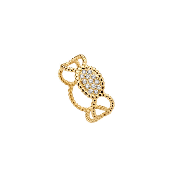 Bague en or 18 carats, diamants de synthèse - Ray Ring | Kimai