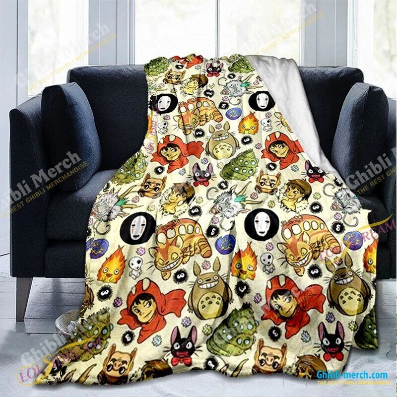 Totoro Inspired Blanket For Sale New Arrivals 2024 | Ghibli Merch Store