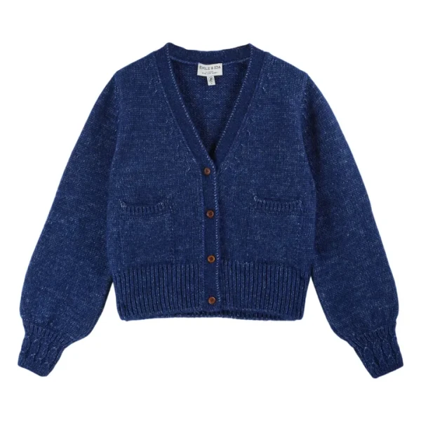 Gilet Cora Laine Mérinos Extra Fine | Bleu roi