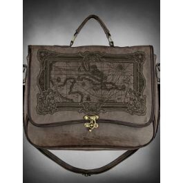 Sac à Main Steampunk Victorien Aventurier Carte au Trésor