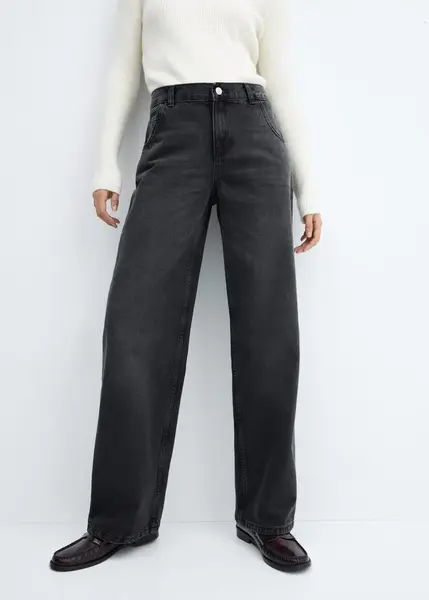Jean wideleg taille basse - Femme | Mango France