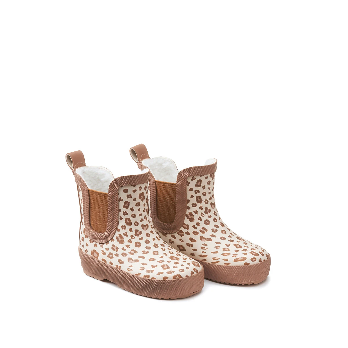 Bottes de pluie élastiquées, motif léopard