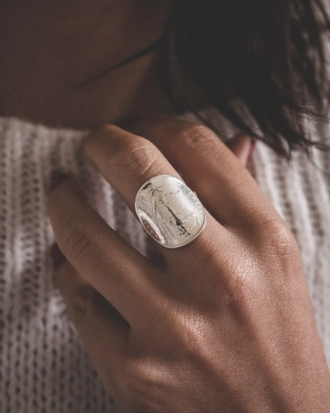 Bague Pièce 1 Franc Semeuse en Argent