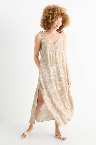 Robe de plage - à motif