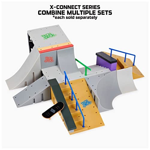 Finger Skate - Tech Deck - Starter Set X-Connect - Skate Park 100% Modulable A Construire Et Personnaliser avec 1 Finger Skate Exclusif - 6061840 - Jouet Enfant 6 Ans et + - Modèle Aléatoire