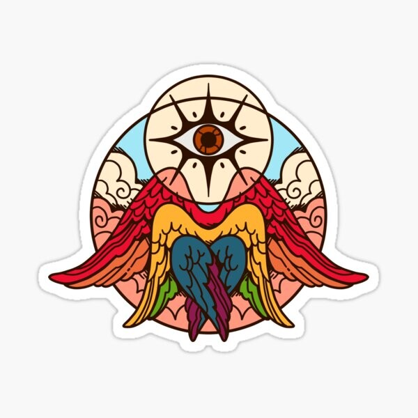 Ange de la fierté arc-en-ciel | Sticker