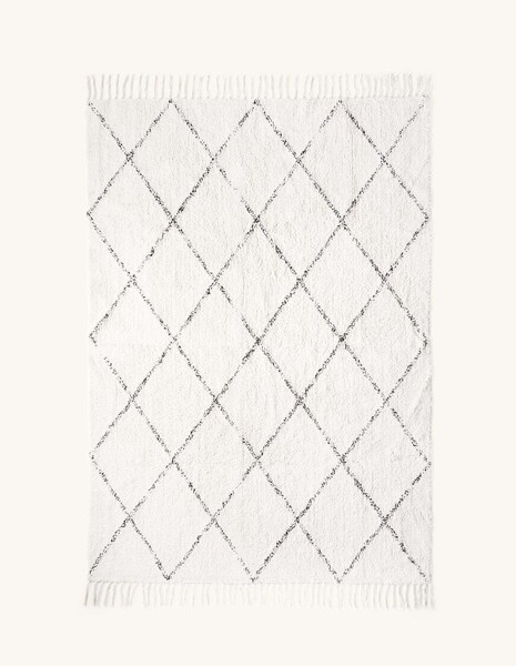 Doux tapis en coton | 190 x 135 cm | Søstrene Grene