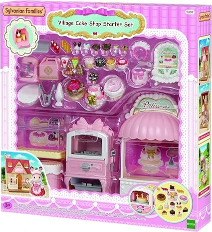 Sylvanian Families - Le Coffret pâtisserie - Set + 30 Accessoires - Plongez dans l'univers de la Famille Sylvanian - Figurines Miniatures - Jouet Enfant 3 Ans et + - 5807