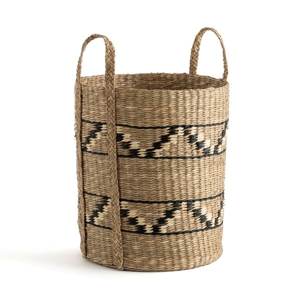 Panier haut et rond en herbier, Zac 