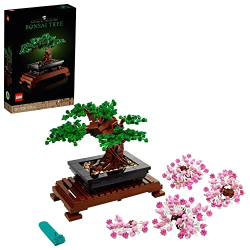 LEGO 10281 Icons Bonsaï: Projet de Bricolage Créatif pour Adultes, Collection Botanique, Idée Cadeau, Décoration de Maison, Jouet de Construction Artistique et Relaxant