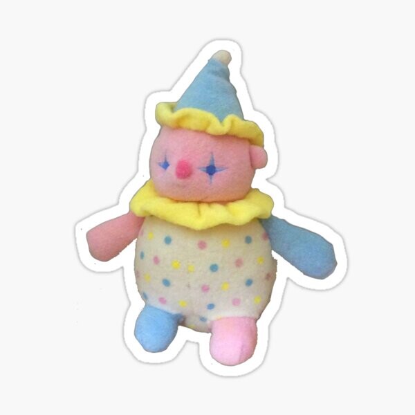 Peluche Clown Pastel | Sticker