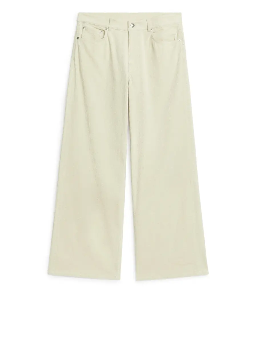 Pantalon large en velours côtelé