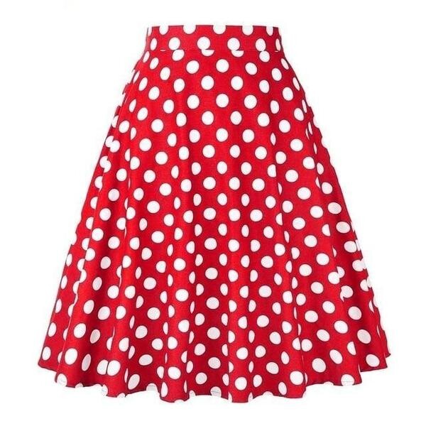 Années 50 Jupe Cercle À Pois Pin Up