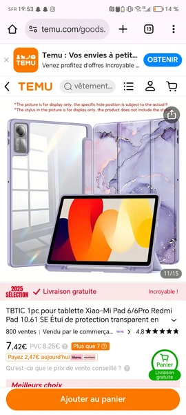 Coque Xiaomi pad 6