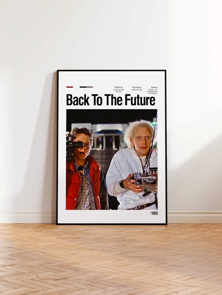 Back to the Future Movie Poster, minimalist movie poster, personalized poster, classic movie poster