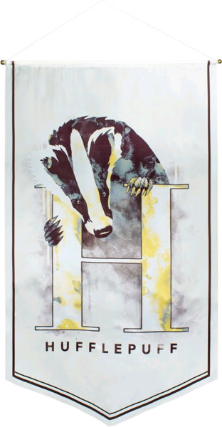 Harry Potter | Hufflepuff Watercolour Satin Banner by Ikon Collectables | Popcultcha