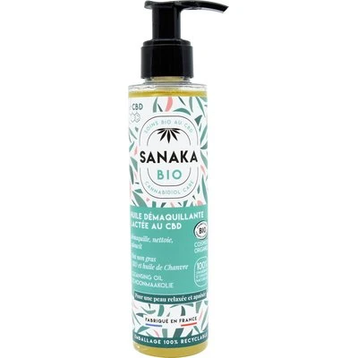 Huile démaquillante lactée au cbd - SANAKA BIO