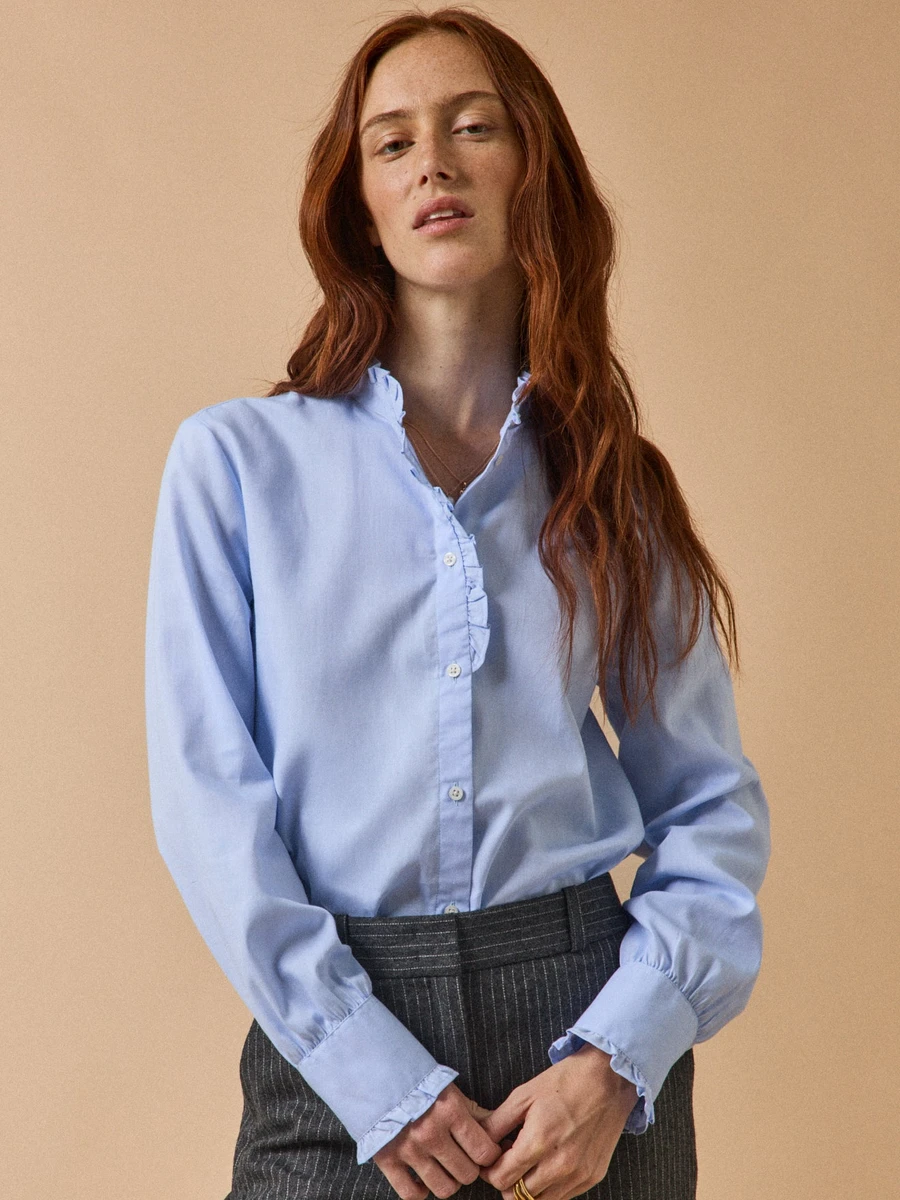 Chemise tissu Oxford coton biologique femme Emilie