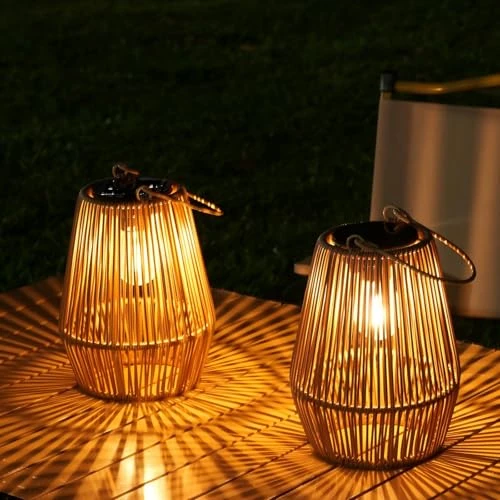Lot de 2 lanternes solaires extérieures