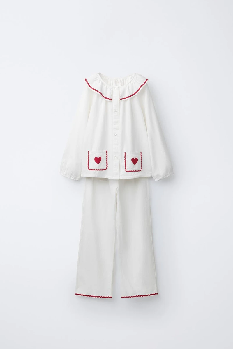 2-6 ANS/ PYJAMA ONDULINA ET CŒUR