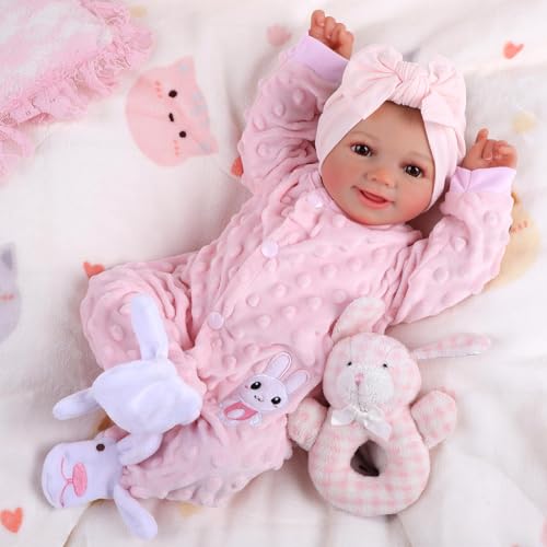 Lonian Reborn Dolls 19 Pouces Réaliste Bébé Nouveau-Né Poupée avec