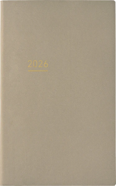 Jibun Techo Lite 2026 A5 slim Beige