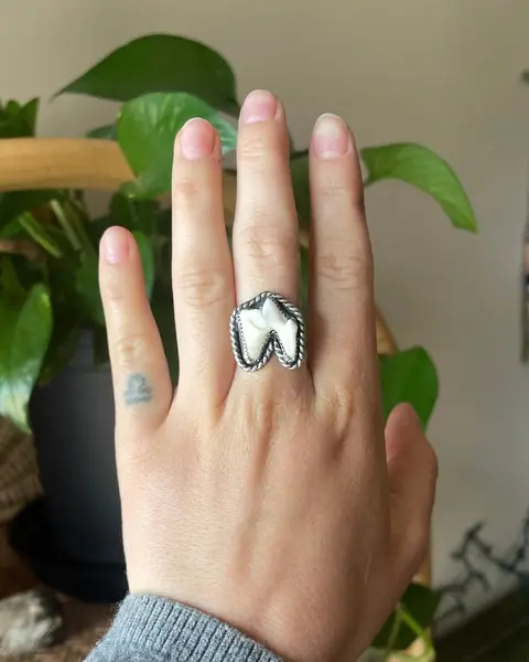 Fox Molar Handmade Sterling Silver Ring