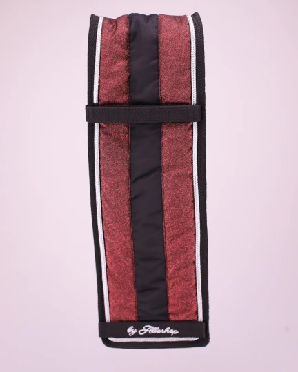 Unterlage "Glitzer" Wine Red