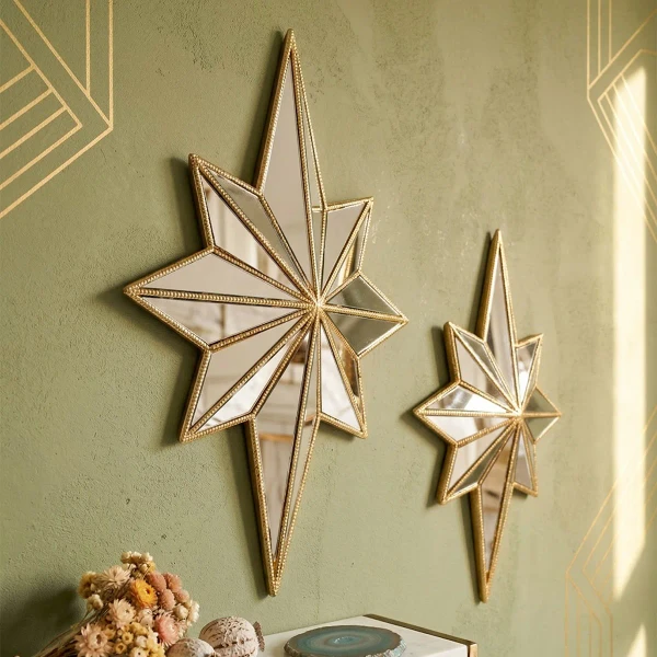 Décoration murale en forme d'étoile 