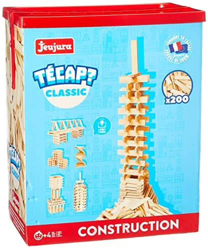 JEUJURA - TECAP? Classic 200 planchettes en bois, 200 Pièces