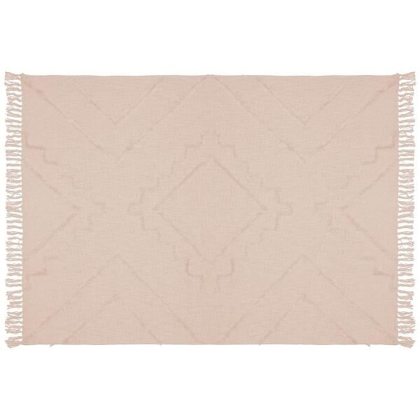 Tapis Tuft Inca - Ivoire - En coton - 120 x 170 cm
