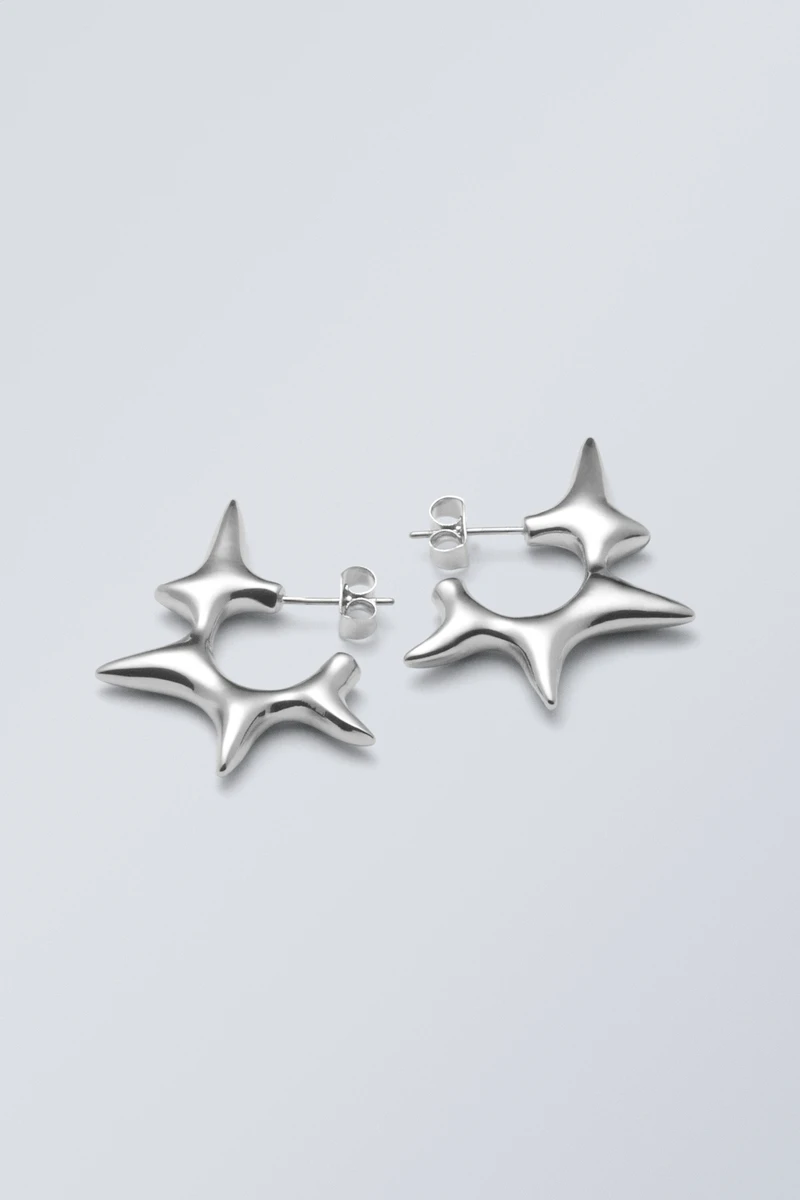 Spiky Hoop Earrings